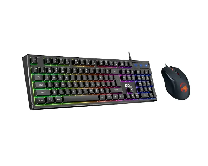 GENIUS Scorpion KM-GX6 Gaming RGB USB US crna tastatura +  miš  Slika 1