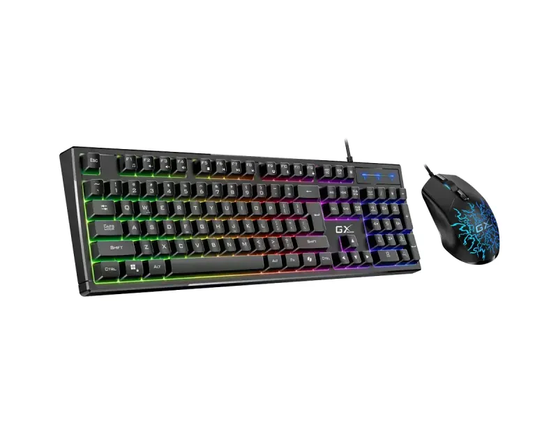 GENIUS Scorpion KM-GX3 Gaming RGB USB YU crna tastatura + miš Slika 1