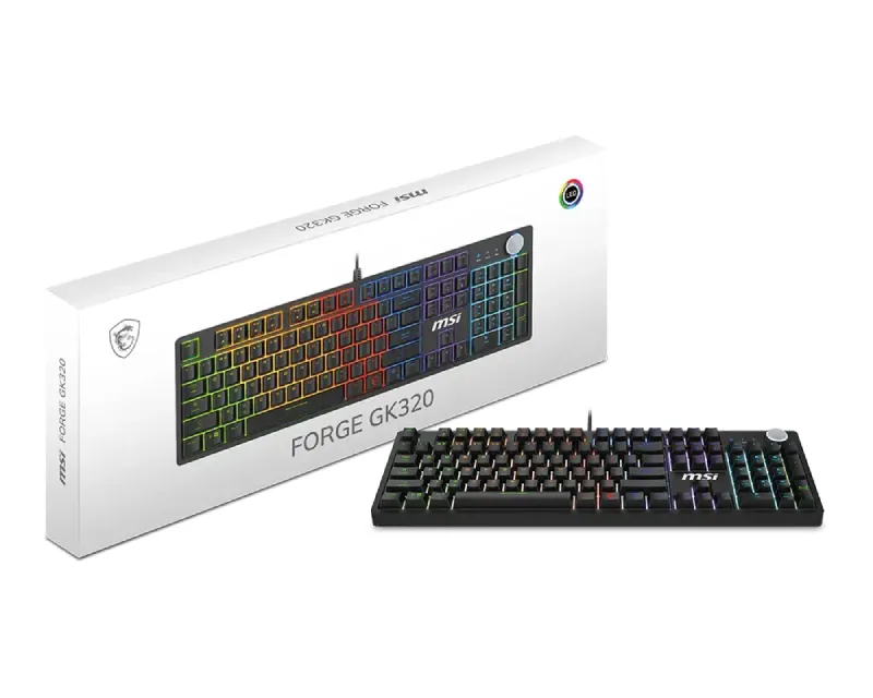 MSI FORGE GK320 (red switch) US crna tastatura  Slika 5
