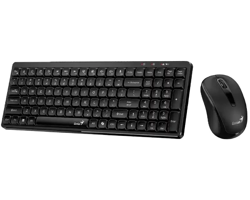 GENIUS LuxeMate Q8100 Wireless USB US crna tastatura + miš  Slika 2