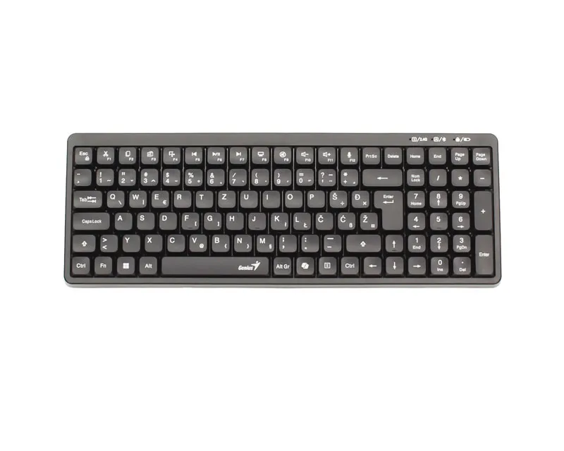 GENIUS LuxeMate Q7100BT Wireless USB YU crna tastatura  Slika 8