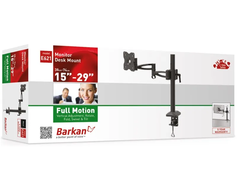 BARKAN E621.B zglobni stoni nosač za monitor Slika 2