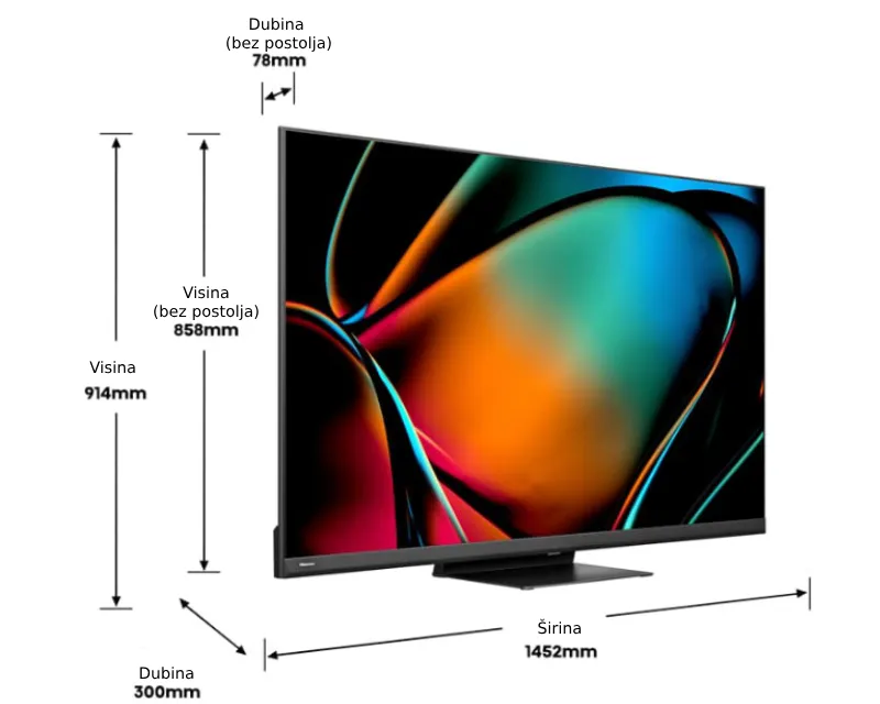 HISENSE 65 inča 65U8KQ ULED 4K UHD Smart TV  Slika 9