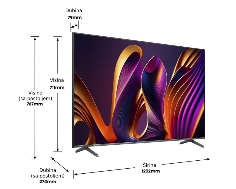 HISENSE 75 inča 75E7NQ PRO QLED 4K UHD Smart TV  Slika 5