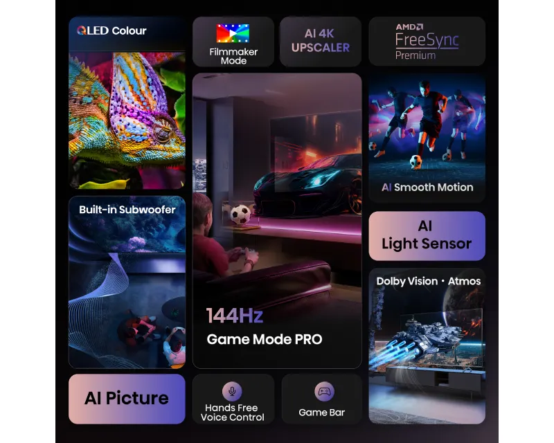 HISENSE 100 inča 100E7Q PRO QLED 4K UHD Smart TV Slika 5