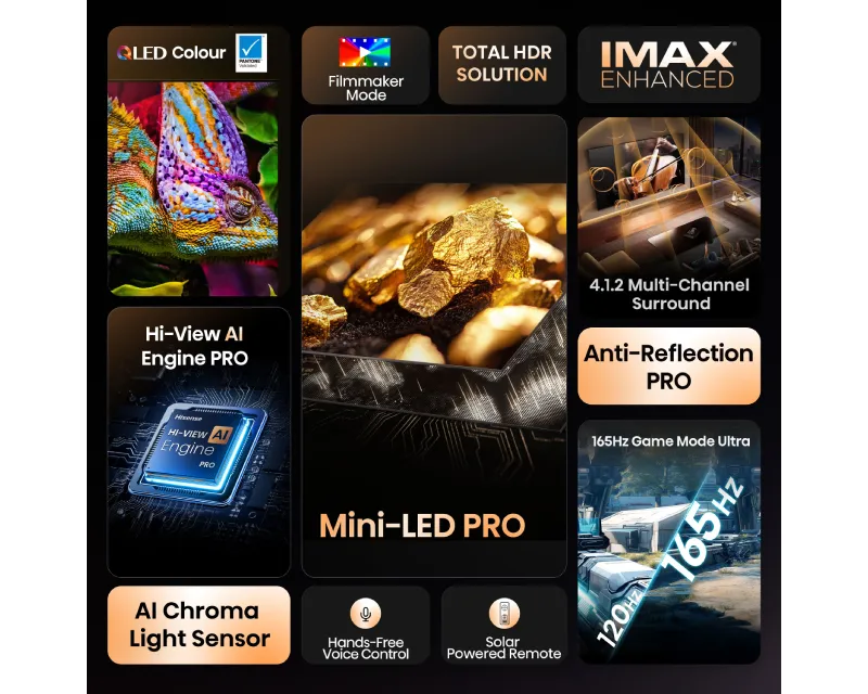 HISENSE 100 inča 100U8Q ULED Mini-LED 4K UHD Smart TV Slika 4