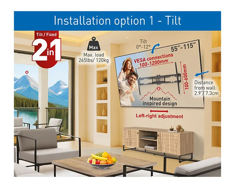 BARKAN BM510 LCD TV zidni nosač od 55 do 100 inča Slika 6