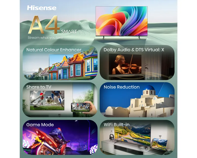 HISENSE 40 inča 40A4S LED FHD Smart TV Slika 3
