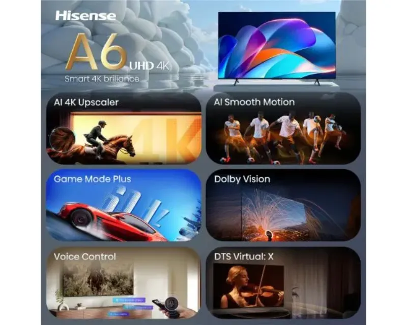 HISENSE 58 inča 58A6S 4K UHD LED Smart TV Slika 3