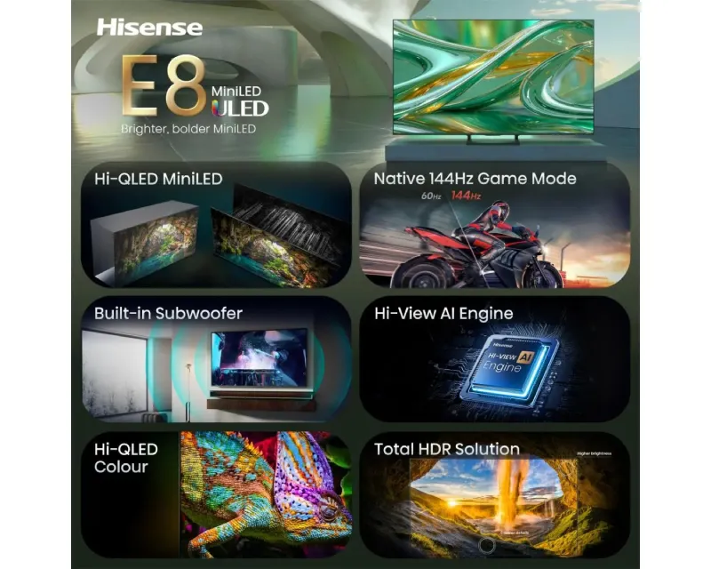 HISENSE 55 inča 55E8S ULED 4K UHD Smart TV Slika 3