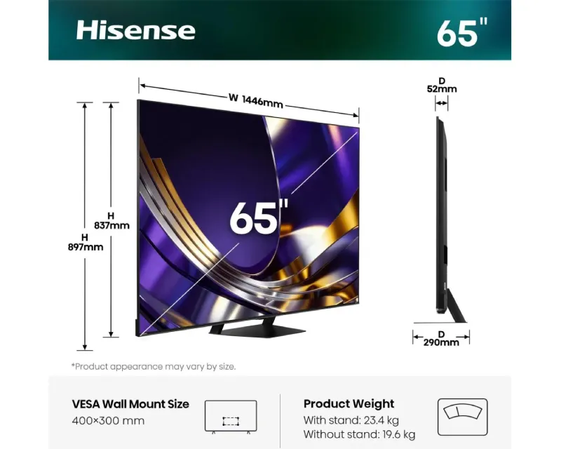 HISENSE 65 inča 65U7S PRO ULED MiniLED 4K UHD Smart TV  Slika 2
