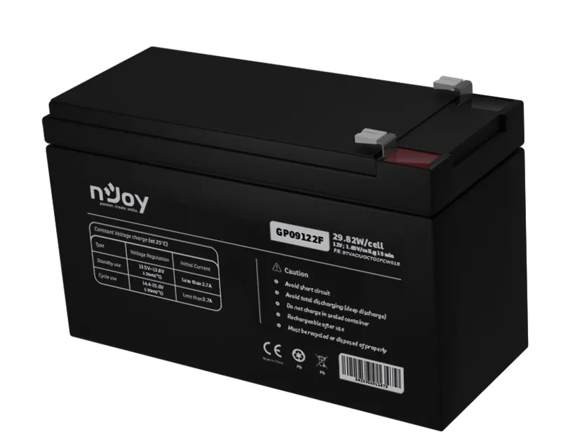 NJOY GP09122F baterija za UPS 12V 9Ah (BTVACIUOCTO2FCW01B)  Slika 2