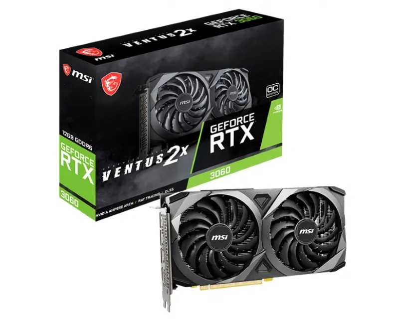 MSI nVidia GeForce RTX 3060 12GB 192bit RTX 3060 VENTUS 2X 12G OC LHR grafička karta Slika 1