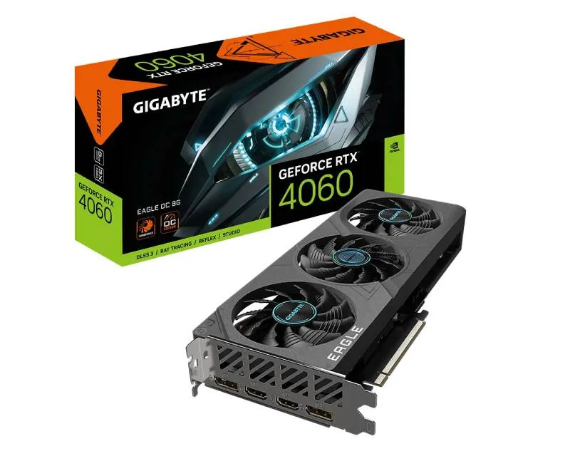 GIGABYTE nVidia GeForce RTX 4060 8GB 128bit GV-N4060EAGLE OC-8GD grafička karta Slika 1