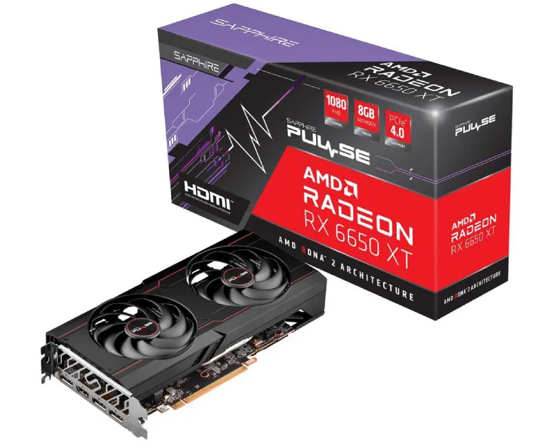 SAPPHIRE AMD Radeon RX 6650 XT 8GB 128bit PULSE RX 6650 XT GAMING OC 8GB (11319-03-20G) grafička karta Slika 1