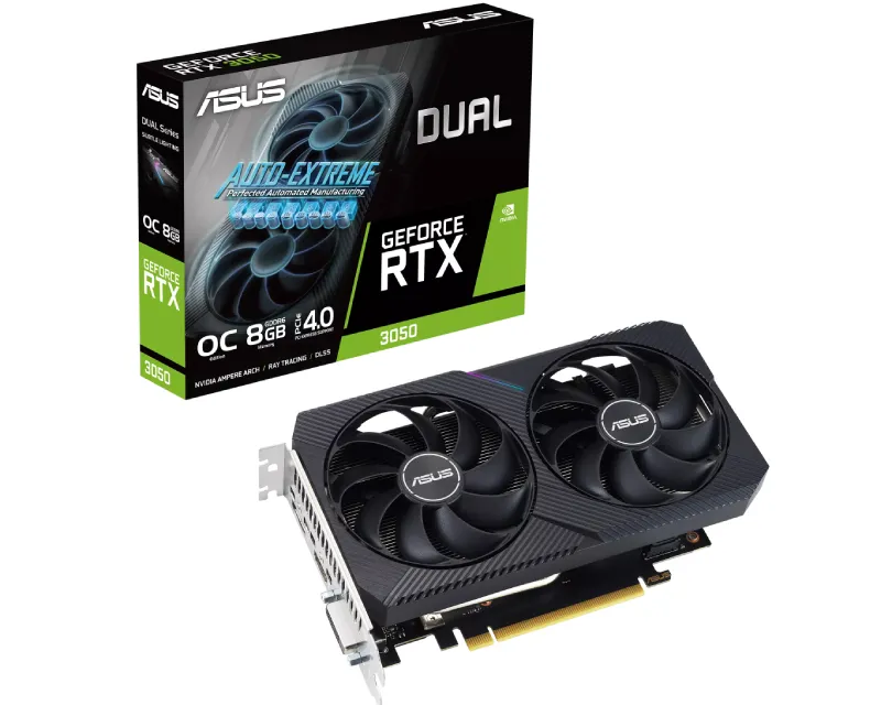 ASUS nVidia GeForce RTX 3050 8GB 128bit DUAL-RTX3050-O8G-V2 grafička karta Slika 1