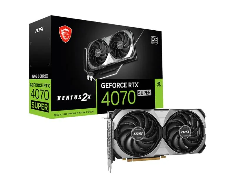 MSI nVidia GeForce RTX 4070 SUPER 12GB RTX 4070 SUPER 12G VENTUS 2X OC grafička karta Slika 1