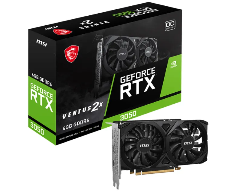 MSI nVidia GeForce RTX 3050 6GB 96bit RTX 3050 VENTUS 2X 6G OC grafička karta- Slika 1