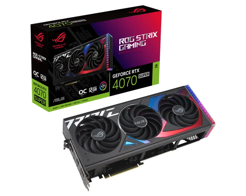 ASUS nVidia GeForce RTX 4070 SUPER 12GB 192bit ROG-STRIX-RTX4070S-O12G-GAMING grafička karta Slika 1