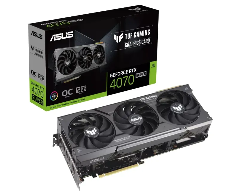 ASUS nVidia GeForce RTX 4070 SUPER 12GB 192bit TUF-RTX4070S-O12G-GAMING  Slika 1