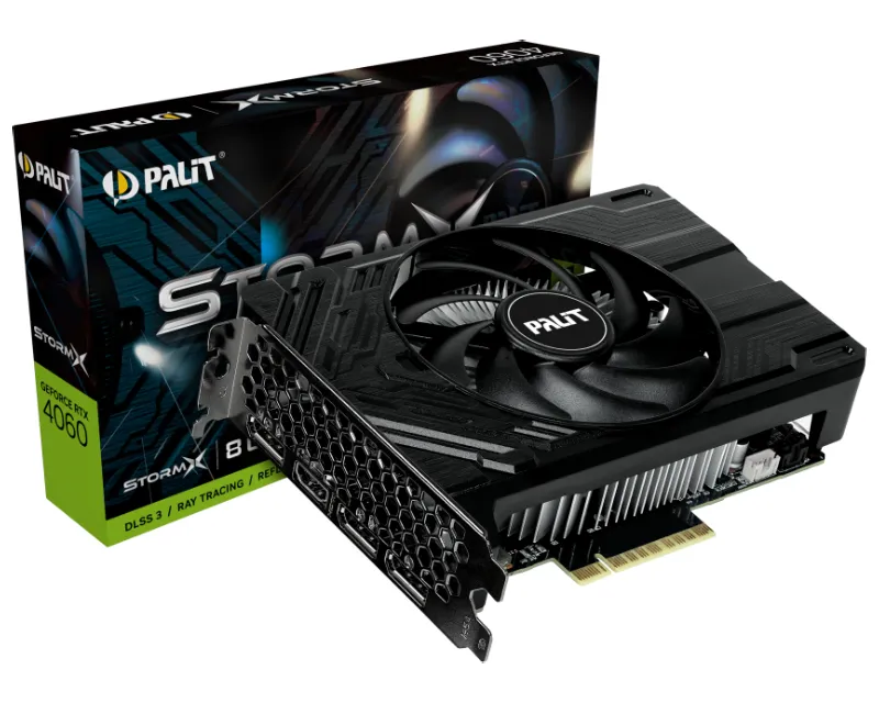 PALIT nVidia GeForce RTX 4060 8GB 128bit RTX 4060 StormX grafička karta Slika 1