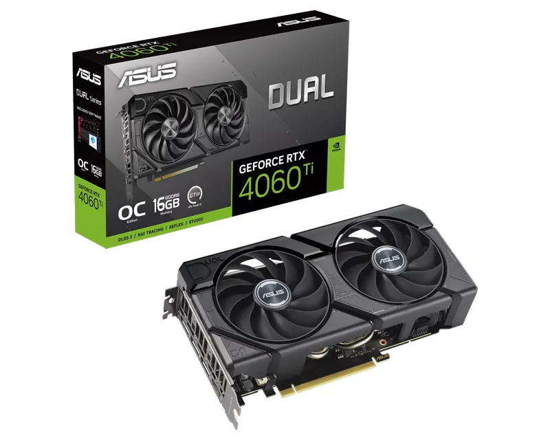 ASUS nVidia GeForce RTX 4060 Ti 16GB 128bit DUAL-RTX4060TI-O16G-EVO grafička karta Slika 1