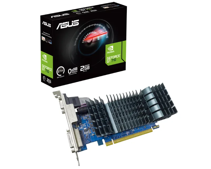 ASUS nVidia GeForce GT 710 2GB 64bit GT710-SL-2GD5-BRK-EVO grafička karta Slika 1