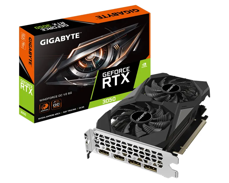 GIGABYTE nVidia GeForce RTX 3050 6GB 96bit GV-N3050WF2OCV2-6GD grafička karta Slika 1