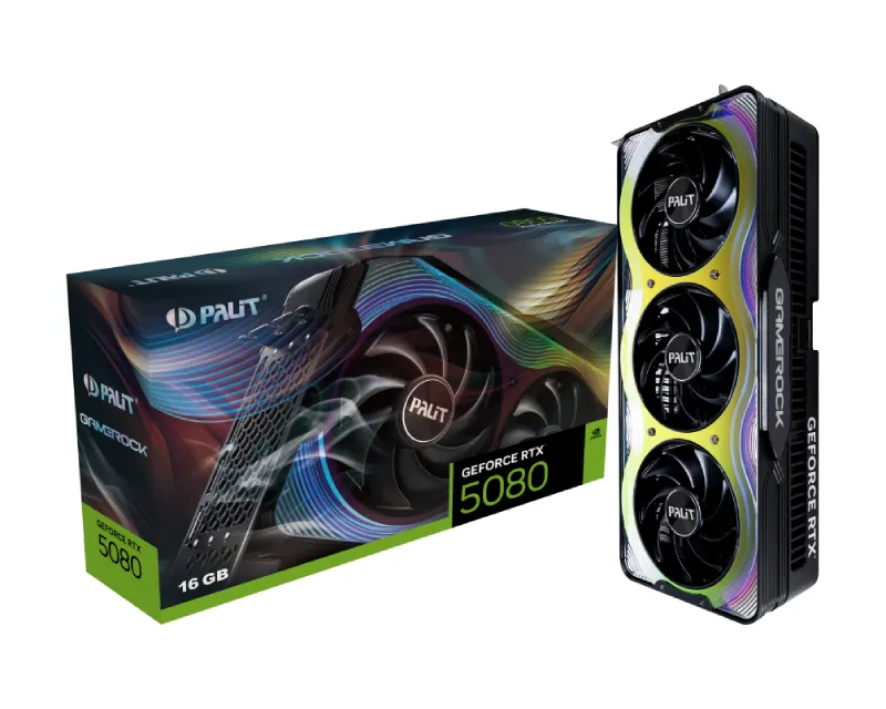 PALIT nVidia GeForce RTX 5080 16GB 256bit RTX 5080 GameRock grafička karta Slika 1