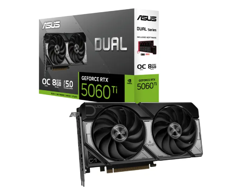 ASUS nVidia GeForce RTX 5060 Ti 8GB 128bit DUAL-RTX5060TI-O8G grafička karta Slika 1