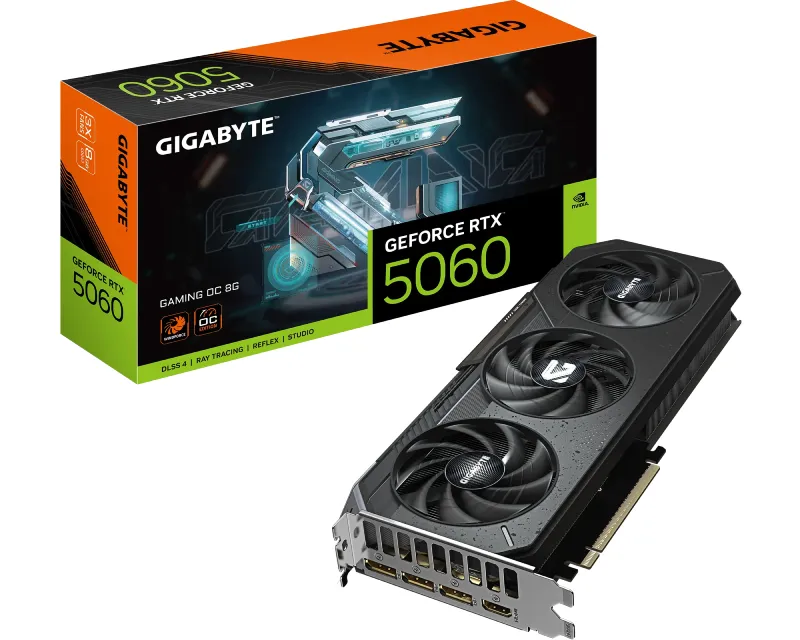 GIGABYTE nVidia GeForce RTX 5060 GAMING 8GB 128bit GV-N5060GAMING OC-8GD rev. 1.0 grafička karta Slika 1