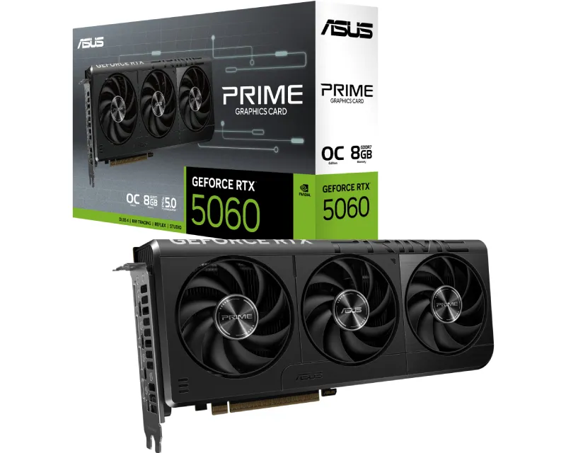 ASUS nVidia GeForce RTX 5060 8GB PRIME-RTX5060-O8G grafička karta Slika 1