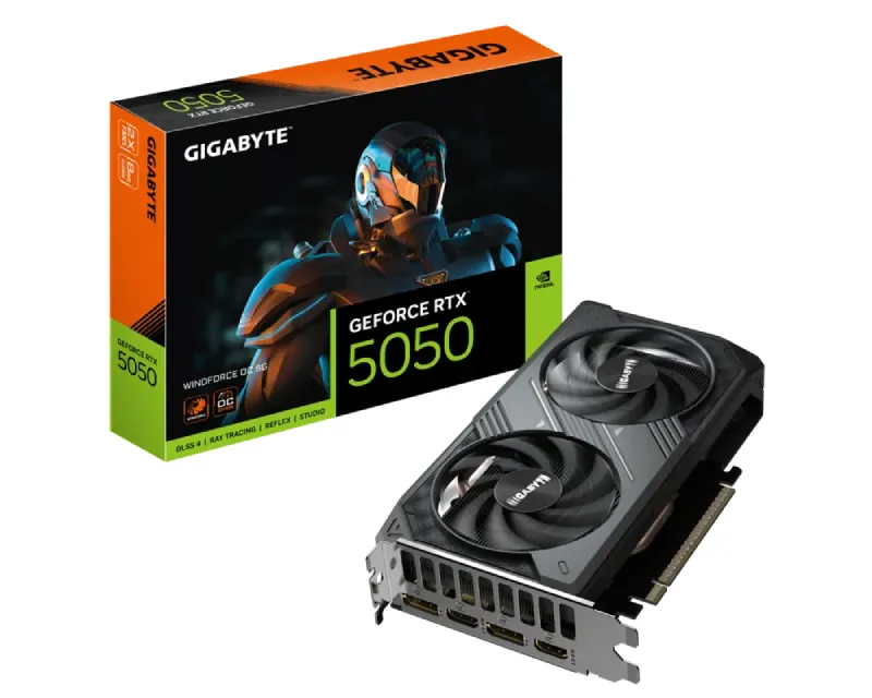 GIGABYTE nVidia GeForce RTX 5050 WINDFORCE 8GB 128bit GV-N5050WF2OC-8GD rev 1.0 grafička karta Slika 1