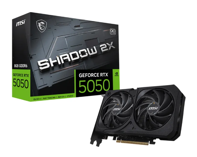 MSI nvidia RTX 5050 8G 128bit GeForce RTX 5050 8G SHADOW 2X OC grafička karta Slika 1