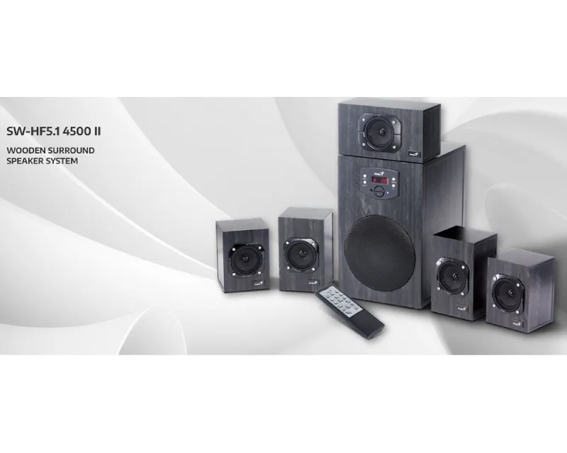 GENIUS SW-HF5.1 4500 v2 crni zvučnici Slika 2