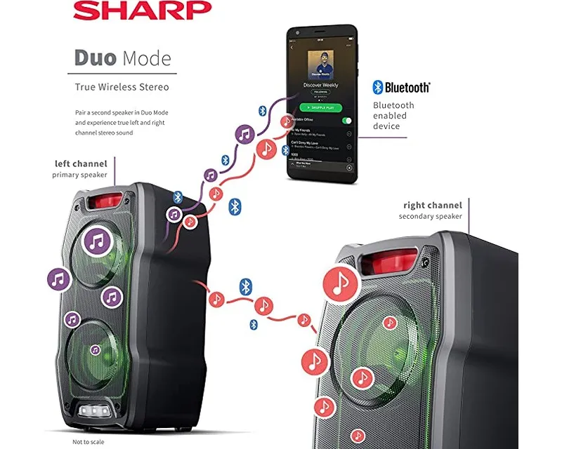 SHARP PS-929 Party Karaoke Bluetooth zvučnik  Slika 6