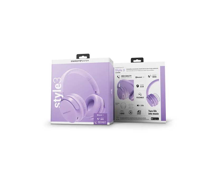 ENERGY SISTEM Style 3 Lavender bežične slušalice ljubičaste (M45305)  - Image 6