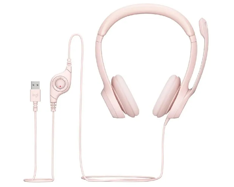 LOGITECH H390 Stereo Headset slušalice sa mikrofonom roze Slika 3
