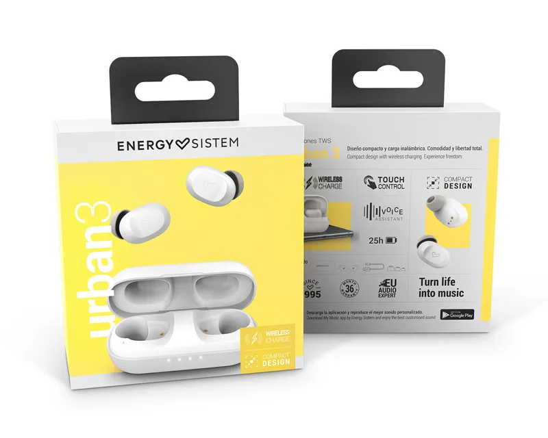 ENERGY SISTEM Urban 3 Coconut True Wireless bežične slušalice bele (M45183)  Slika 6