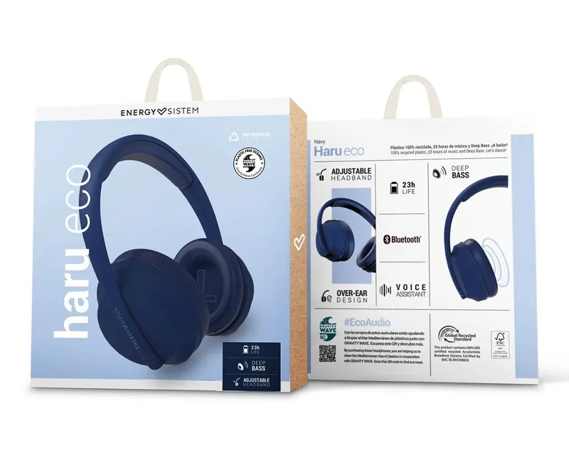 ENERGY SISTEM Navy Haru ECO Bluetooth slušalice plave  - Image 6