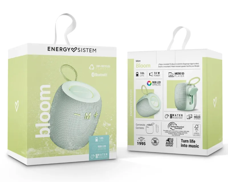 ENERGY SISTEM Mint Bloom prenosni bluetooth zvučnik (M45877)  Slika 6