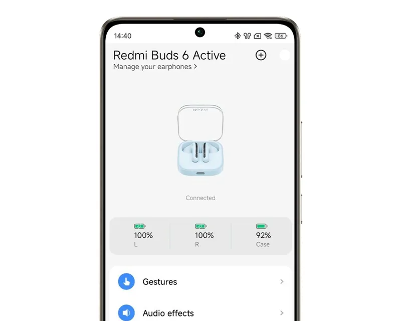 XIAOMI Redmi Buds 6 Active slušalice Transparent powder (BHR8395GL)  Slika 6