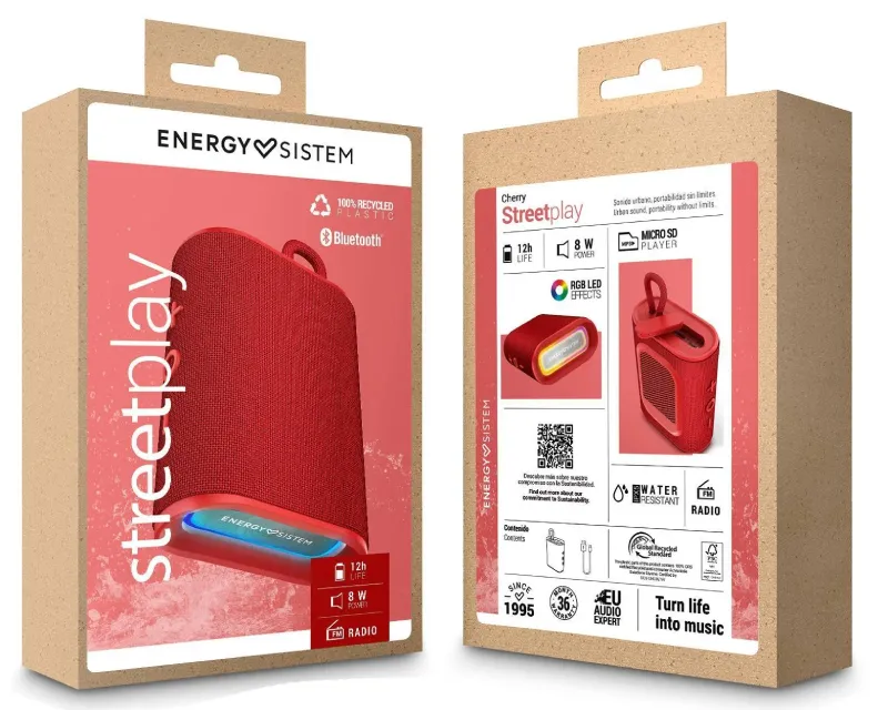 ENERGY SISTEM Cherry StreetPlay zvučnik crveni (M45924)  Slika 7