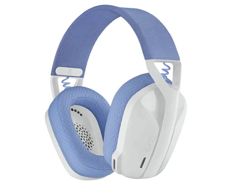 LOGITECH G435 LIGHTSPEED Wireless Gaming slušalice sa mikrofonom bele  Slika 1