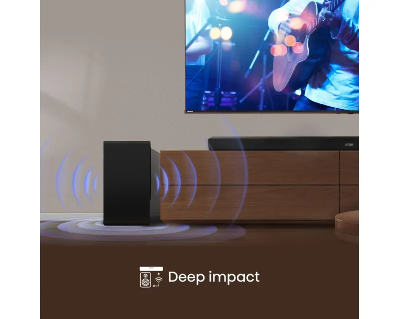 HISENSE AX5100Q Dolby Atmos soundbar sa bežičnim subwooferom crni  Slika 8