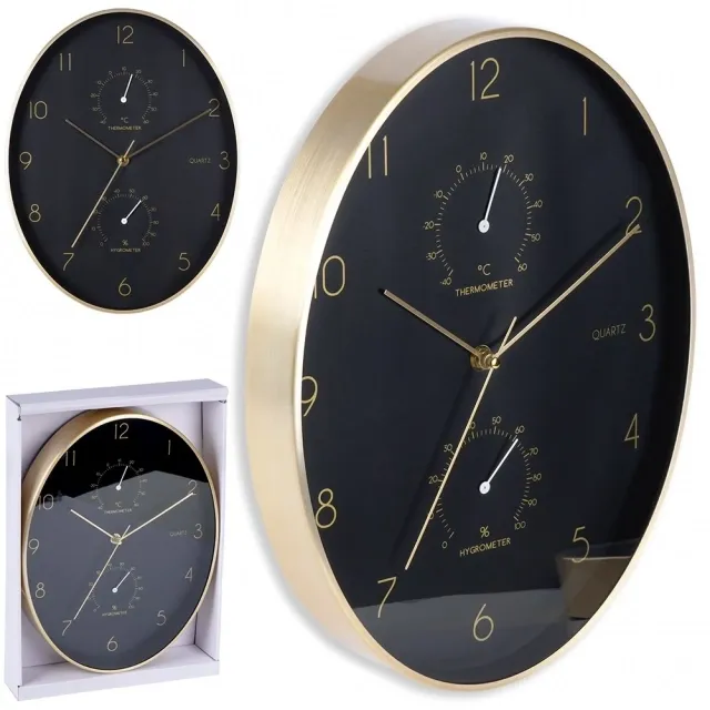 Vilde 569934 - Zidni sat sa termometrom 27cmx34,5cm Slika 1