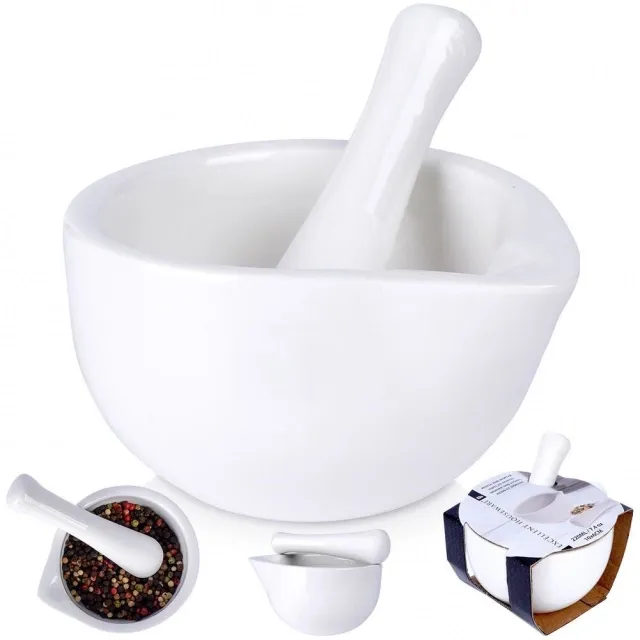 Vilde Excellent Houseware 259319 - Porcelanski avan sa tučkom , 11x10x6cm Slika 1