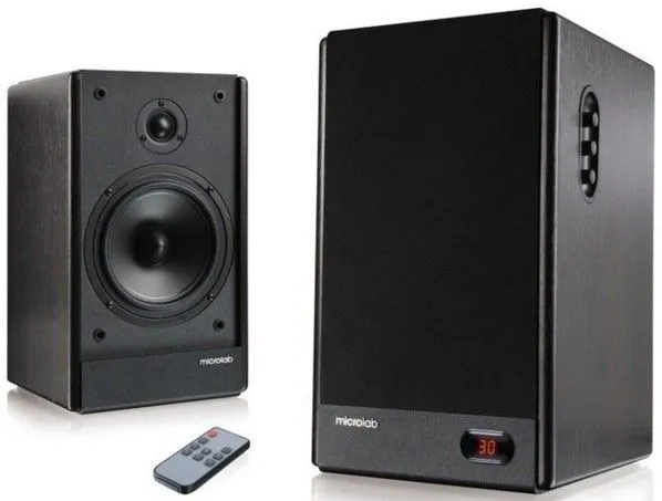 Microlab SOLO6C Aktivni drveni zvucnici 2.0 100W RMS(2x50W) 6.5+1, daljinski, 3.5mm, Bluetooth Slika 4