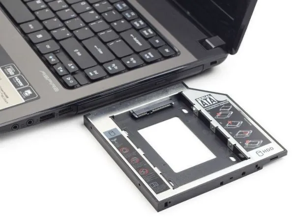 GEMBIRD MF-95-01 Gembird Fioka za montazu 2.5 SSD/SATA HDD(do 9.5mm) u 5.25 leziste u Laptop umesto optike Slika 2