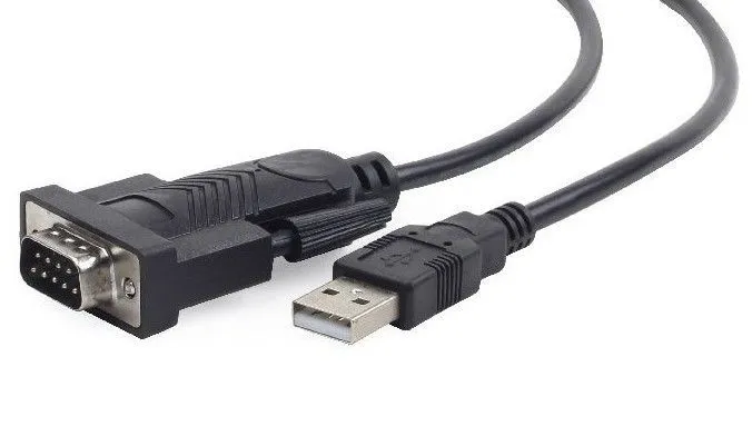 UAS-DB9M-02 Gembird USB to DB9M serial port converter kabl black 1.5m Slika 1